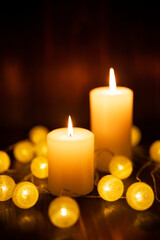 キャンドルの明かり