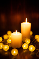 キャンドルの明かり