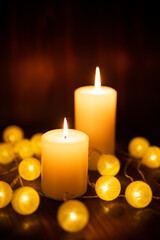 キャンドルの明かり