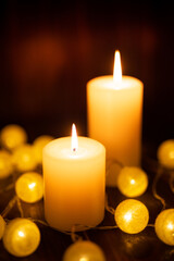 キャンドルの明かり