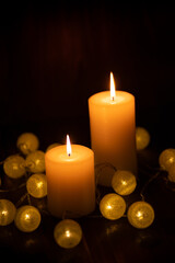キャンドルの明かり