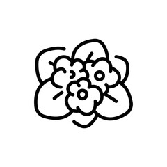 Violet olor line icon. Pictogram for web page