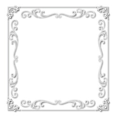 Frame, in the style of an ornament, Vector illustration eps 10, Art.