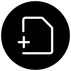 Obraz premium add glyph icon