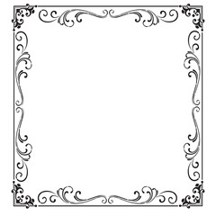 Frame, in the style of an ornament, Vector illustration eps 10, Art.