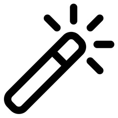 magic wand line icon