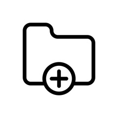 add folder line icon