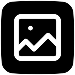 Obraz premium image glyph icon