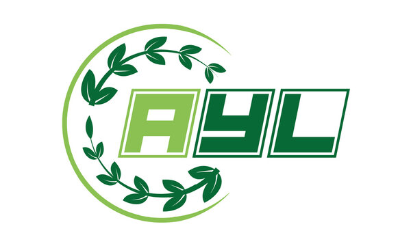 AYL Three-letter natural logo design, vector template. | monogram logo | abstract logo | wordmark logo | font logo | lettermark logo | business logo | brand logo |