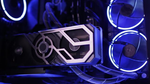 Inside the computer, the work of the video card and processor, mining