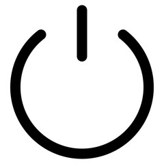 power button glyph icon