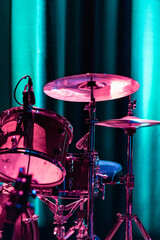 batterie sur sc&egrave;ne de concert