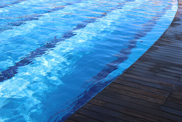 Obraz premium part of the pool with a side. High quality photo
