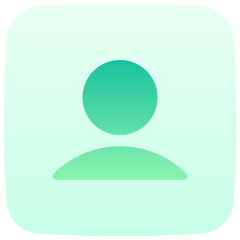 user flat gradient icon