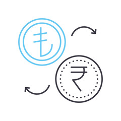 Obraz premium connect line icon, outline symbol, vector illustration, concept sign