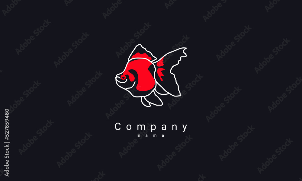 Poster Goldfish Logo, Suitable for your business and graphic needs