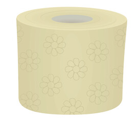 Toilet paper roll. vector illustration