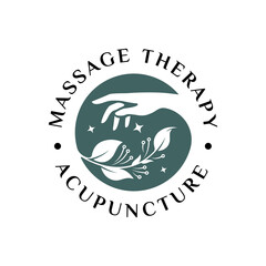 Massage therapy and acupuncture services  logo