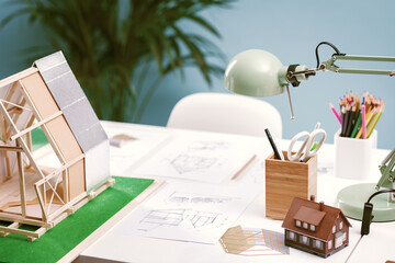 An architect's desk