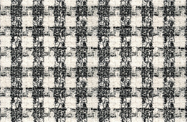 black and beige tweed real fabric texture seamless pattern        