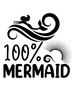 Mermaid SVG Bundle, Mermaid Tail SVG For Cricut, Mermaid Birthday SVG, Mermaid Scales Svg,