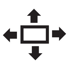 Move Icon. Navigation Illustration symbol