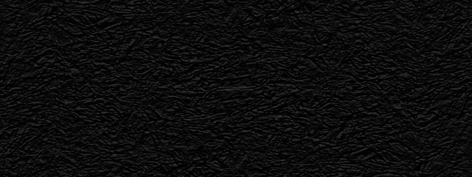 Black or dark ink leather texture background, Luxury black paper texture, Empty and grainy black grunge texture, Black cracked backdrop with high resolution, black background for your design and card.