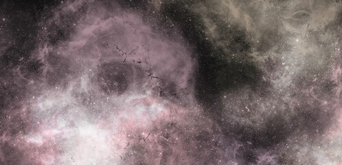 Cute shades of pastel colors galaxy nebula art background