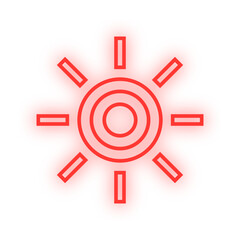 Obraz premium neon sun element 