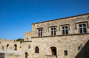 Fototapeta na wymiar The citadel of Rhodes, Greece