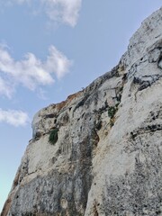 sky and cliff