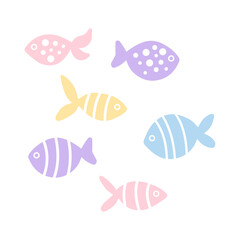 colorful fish pattern

