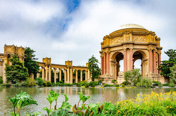 The Palace of Fine Arts is a structure located in the Marina District of San Francisco, California...