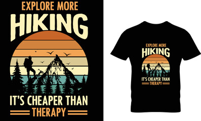 hiking t shirt design 