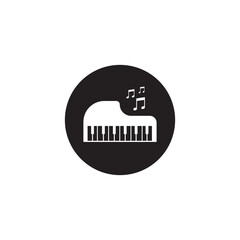 Fototapeta premium piano icon vector