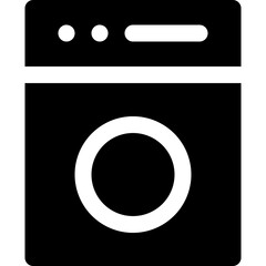 washing machine glyph icon