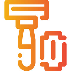 razor blade gradient icon