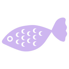 pastel doodle fish
