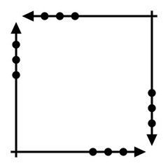 art arrow square frame
