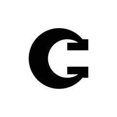 Letter C logo or icon design. template elements. geometric abstract logos