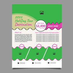 Holiday Travel Flyer template design