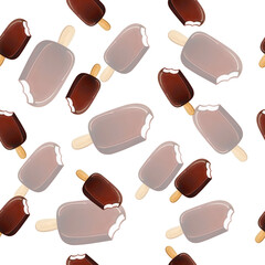 ice cream pattern vector food illustration