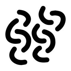 Abstract hand drawn shape doodle, vector modern and contemporary design art element collection for poster, wall art and print collections in a glyph illustration