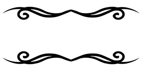 swirl curve monogram frame
