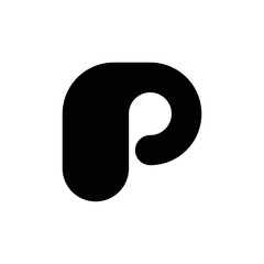 Letter P logo or icon design. template elements. geometric abstract logos