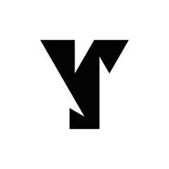 Letter Y logo or icon design. template elements. geometric abstract logos