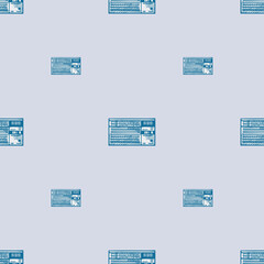 Retro radio engraved seamless pattern. Vintage media equipment in hand drawn style.