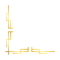 gold modern corner edge
