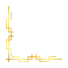 gold modern corner edge
