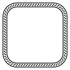 slant line border frame
